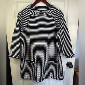 Land End 3/4 length‎ sleeve with strips sweatshirt.